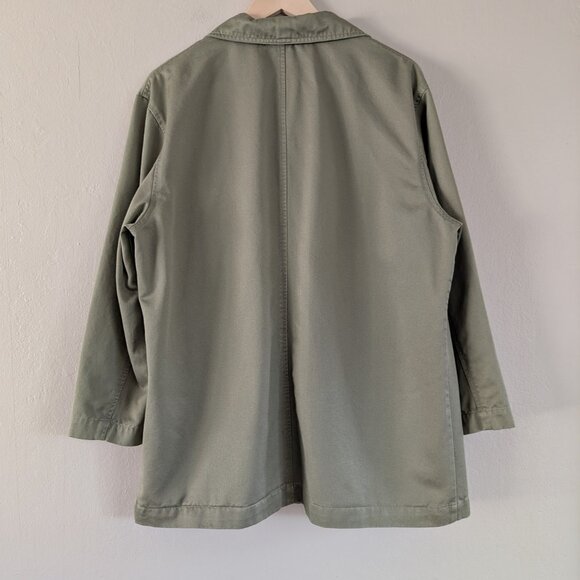 Women's Cotton Twill Chore Jacket in Olive Green - Size 14W - Workwear Jacket - Picture 12 of 15